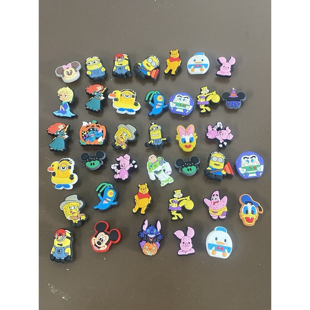 Crocs Cartoon Shoe Charms. 38 Pieces